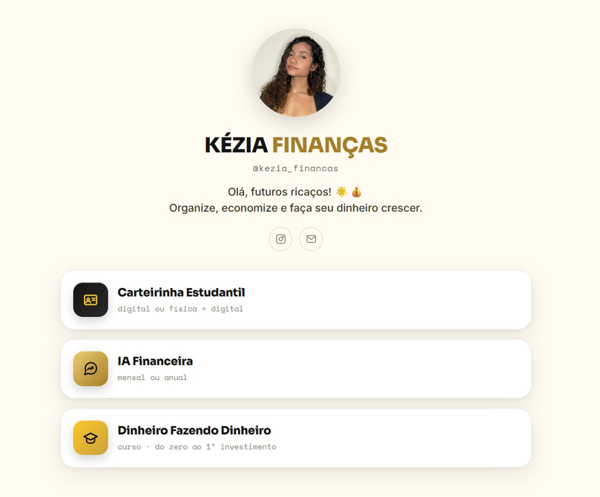 Site Kézia Finanças